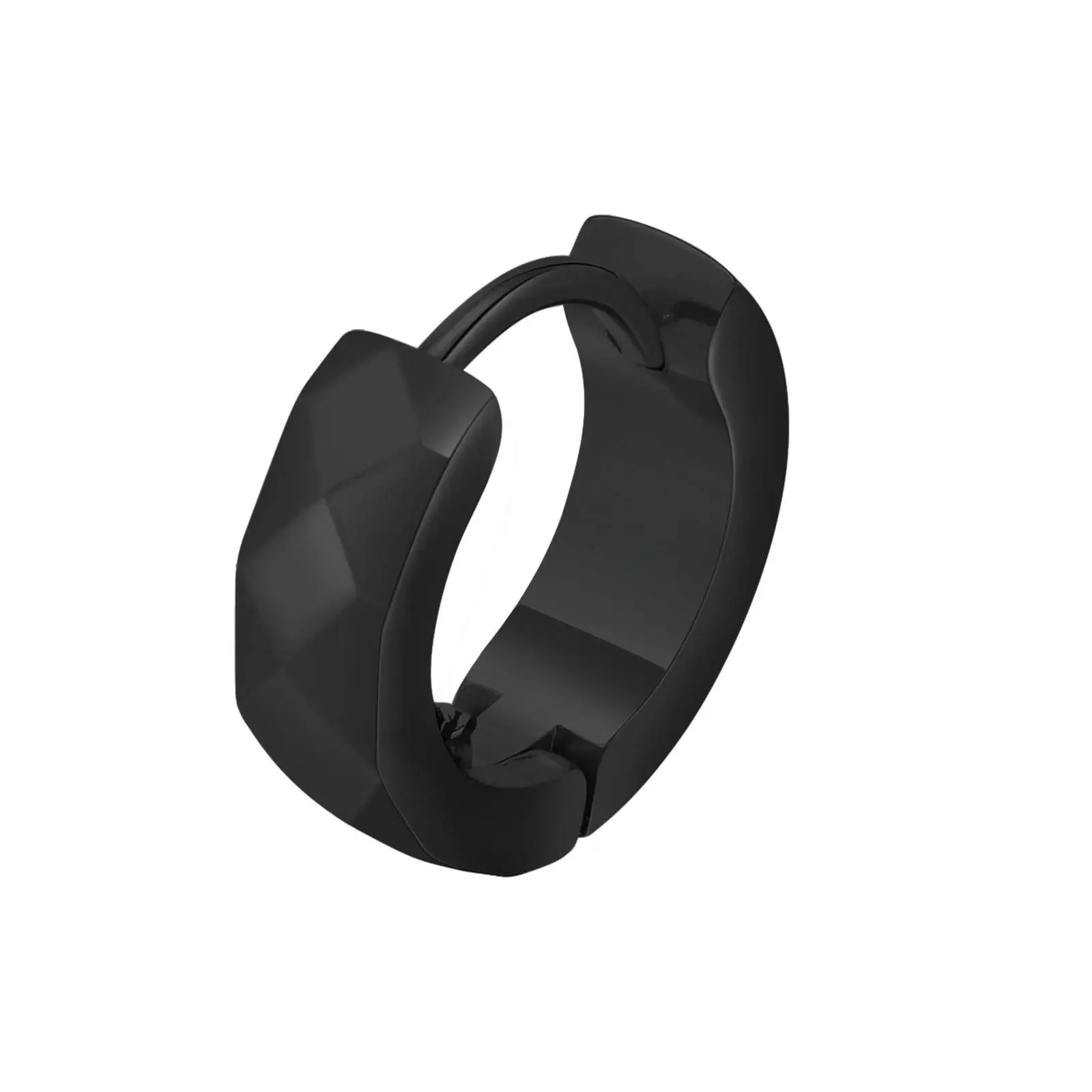 Geometric Huggie Hoop Earrings for men