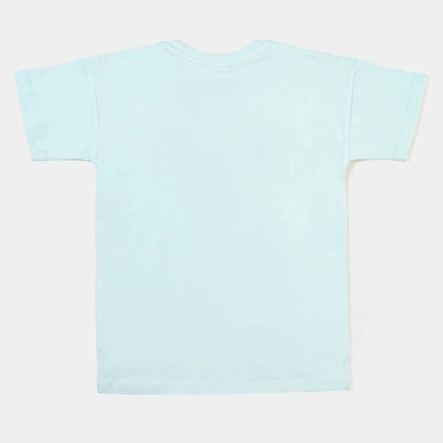 Girls Slub T-Shirt Piece- Sky Blue
