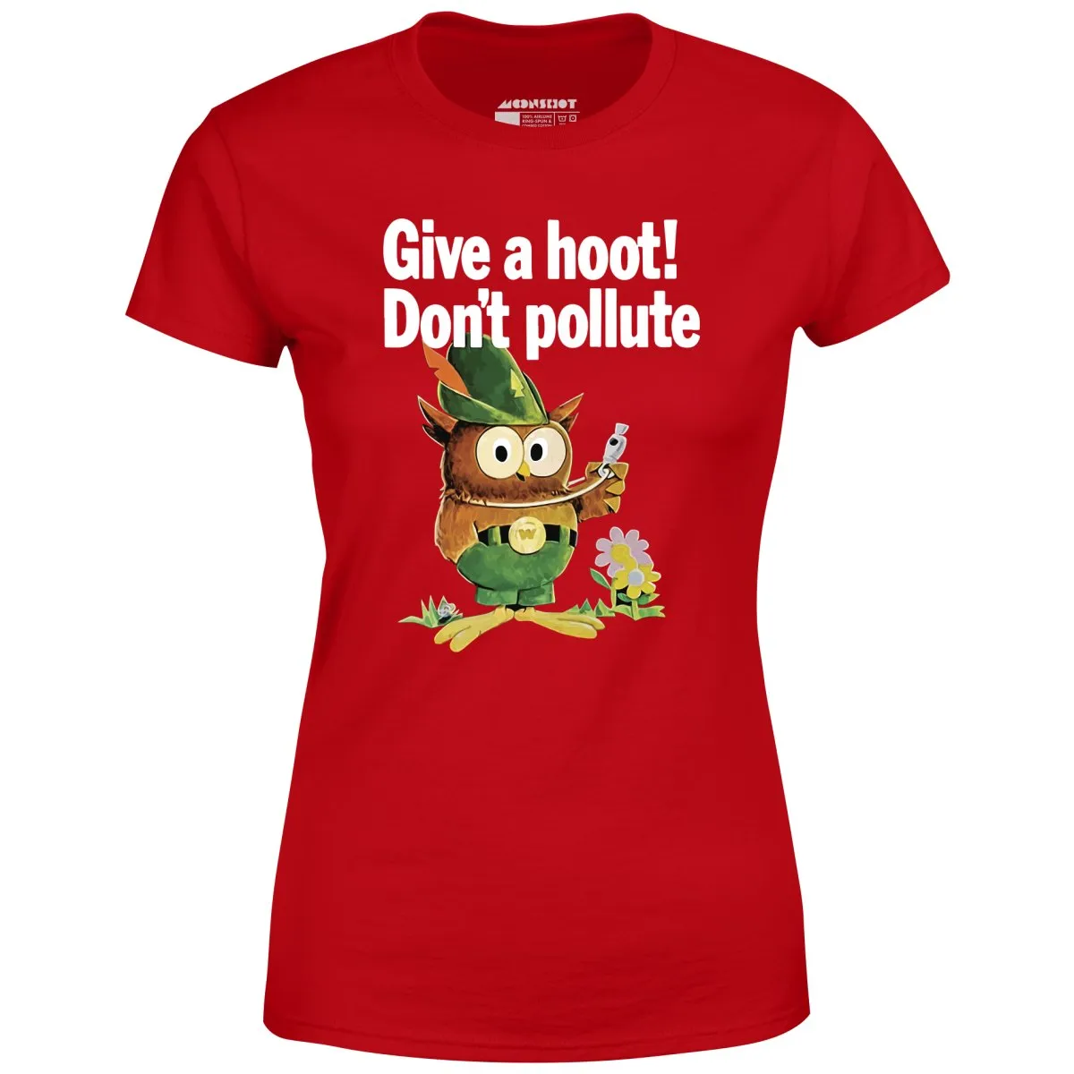 Give a Hoot Don't Pollute - Woodsy Owl Retro - Women's T-Shirt