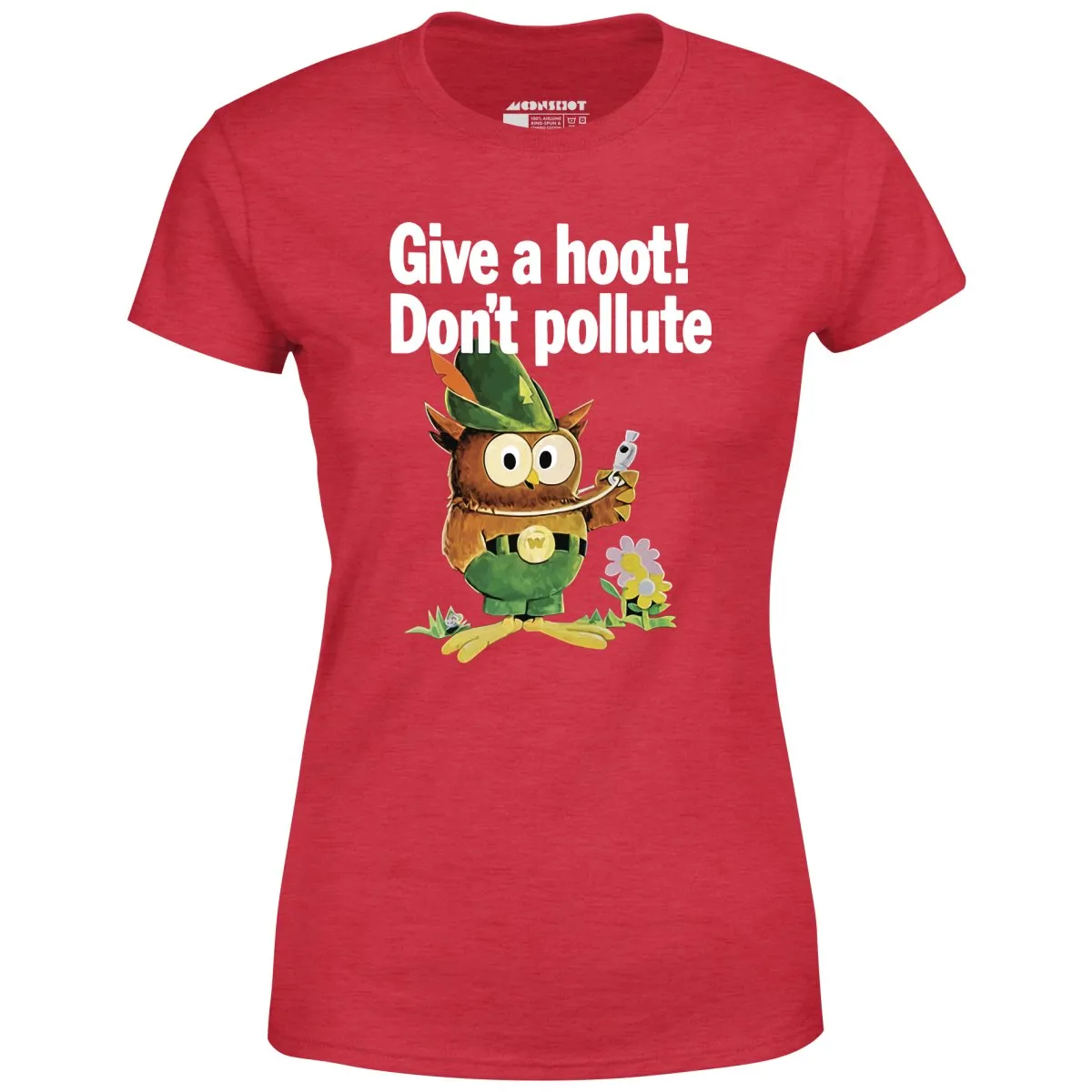 Give a Hoot Don't Pollute - Woodsy Owl Retro - Women's T-Shirt