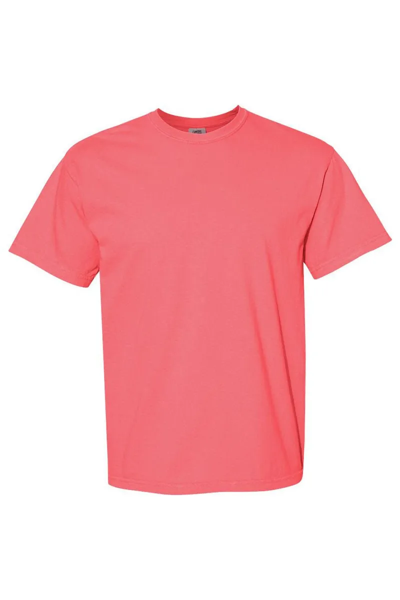 Glitzy Leopard Bow Comfort Colors Adult Ring-Spun Cotton Tee
