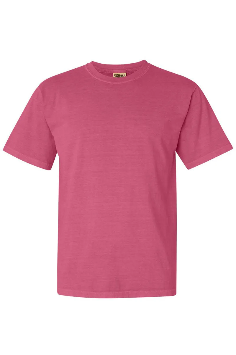 Glitzy Leopard Bow Comfort Colors Adult Ring-Spun Cotton Tee