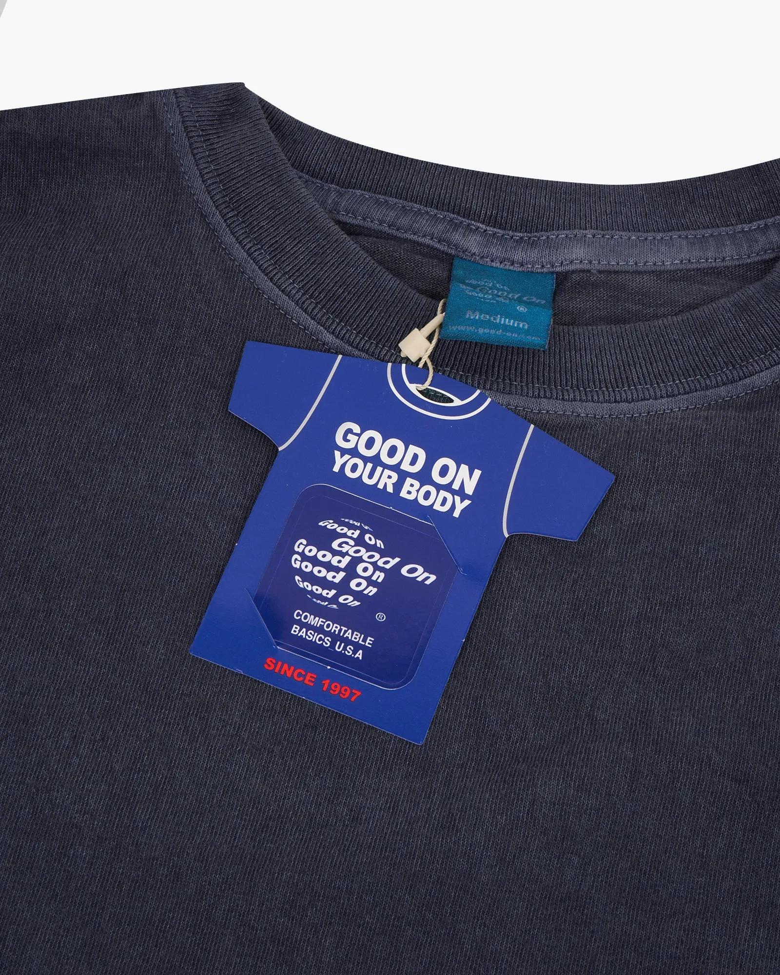 Good On S/S Crew Tee - Pigment Dyed Navy