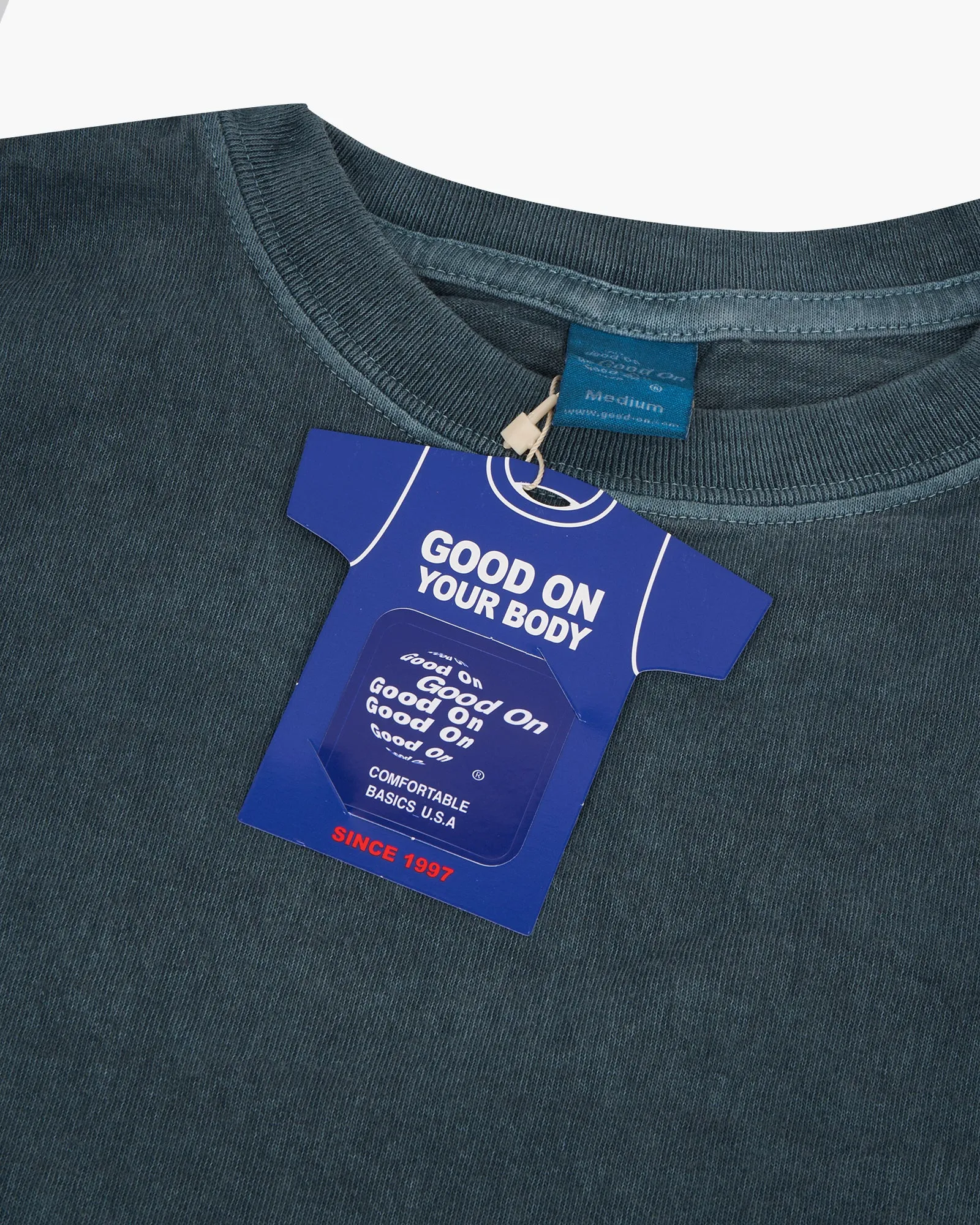 Good On S/S Crew Tee - Pigment Dyed Slate