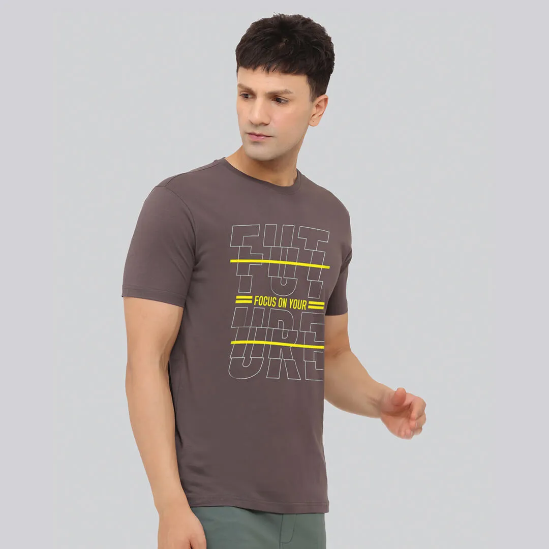 Graphic Printed T-shirt - Anchor Grey