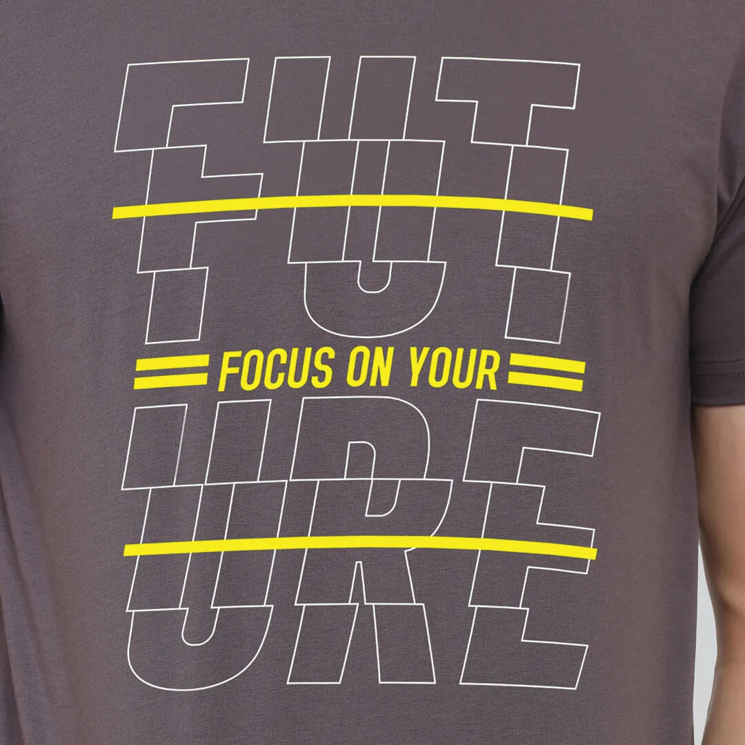 Graphic Printed T-shirt - Anchor Grey