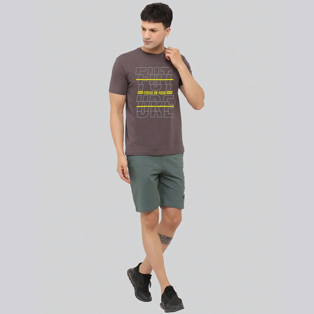 Graphic Printed T-shirt - Anchor Grey