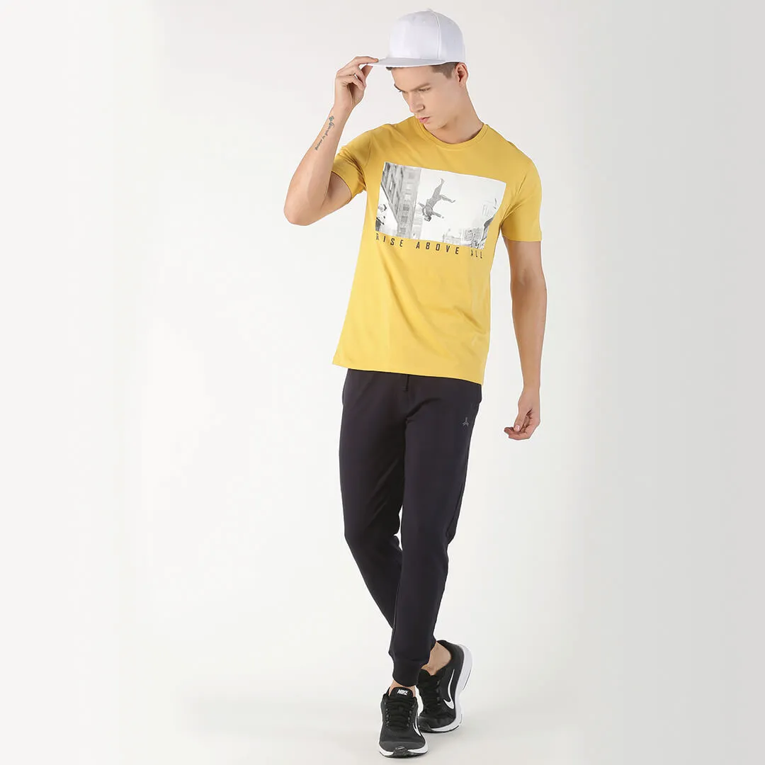 Graphic Printed T-Shirt - Yellow