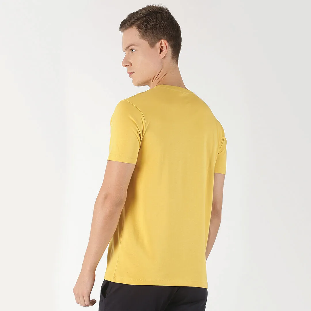 Graphic Printed T-Shirt - Yellow