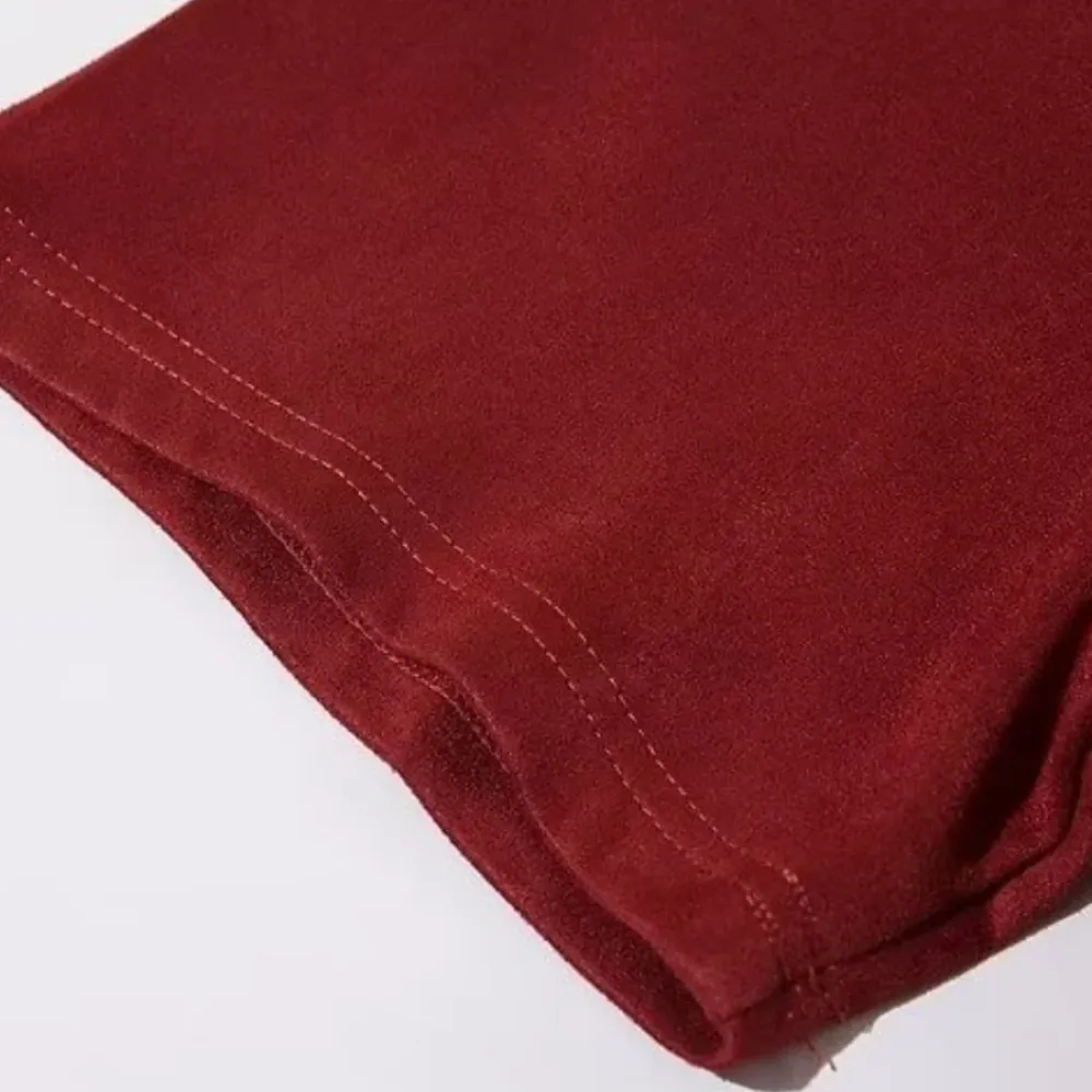“Hip Hop Letter Embroidery Suede” T-shirt