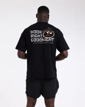 Hook Right Goodnight Oversized T-Shirt - Black