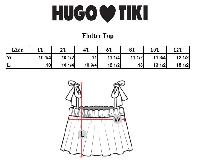Hugo Loves Tiki Flutter Top - Blue Fish