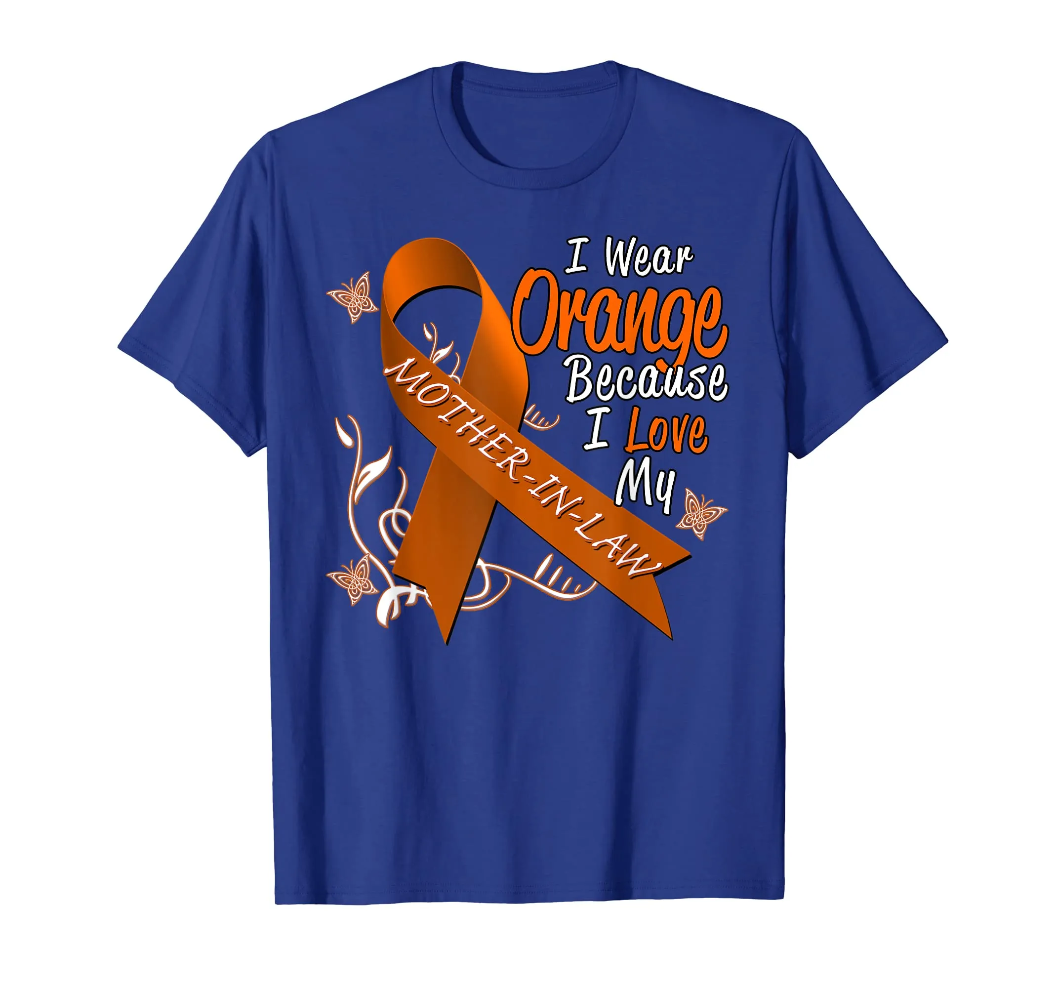 I Wear Orange Mother In Law Leukemia Cancer Awareness Shirt