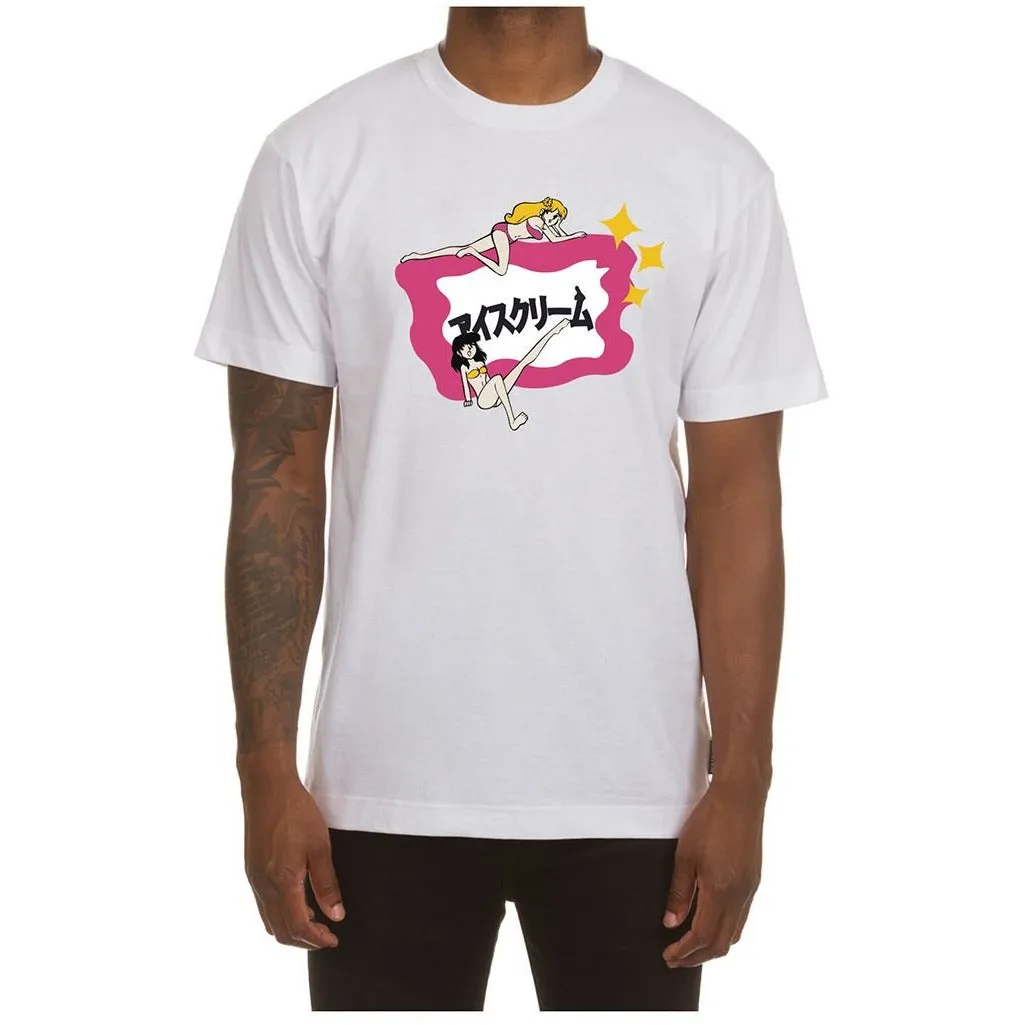 Ice Cream "Groupies" SS White Tee (411-1201)