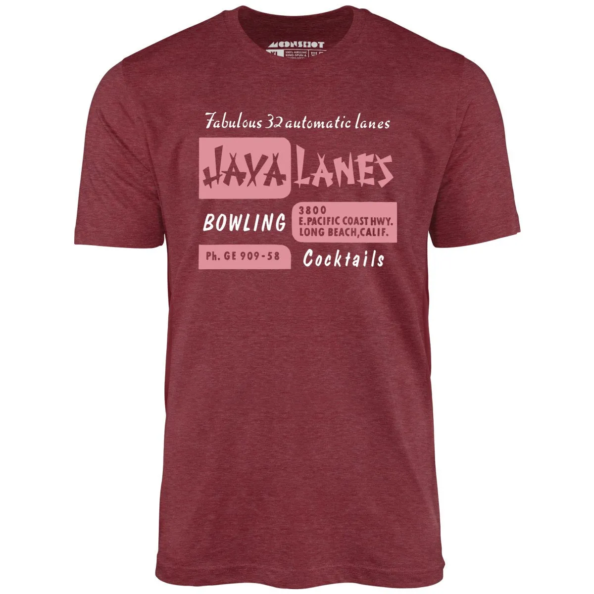 Java Lanes - Long Beach, CA - Vintage Bowling Alley - Unisex T-Shirt