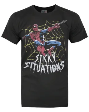 Junk Food Spider-Man Sticky Situation Men's T-Shirt