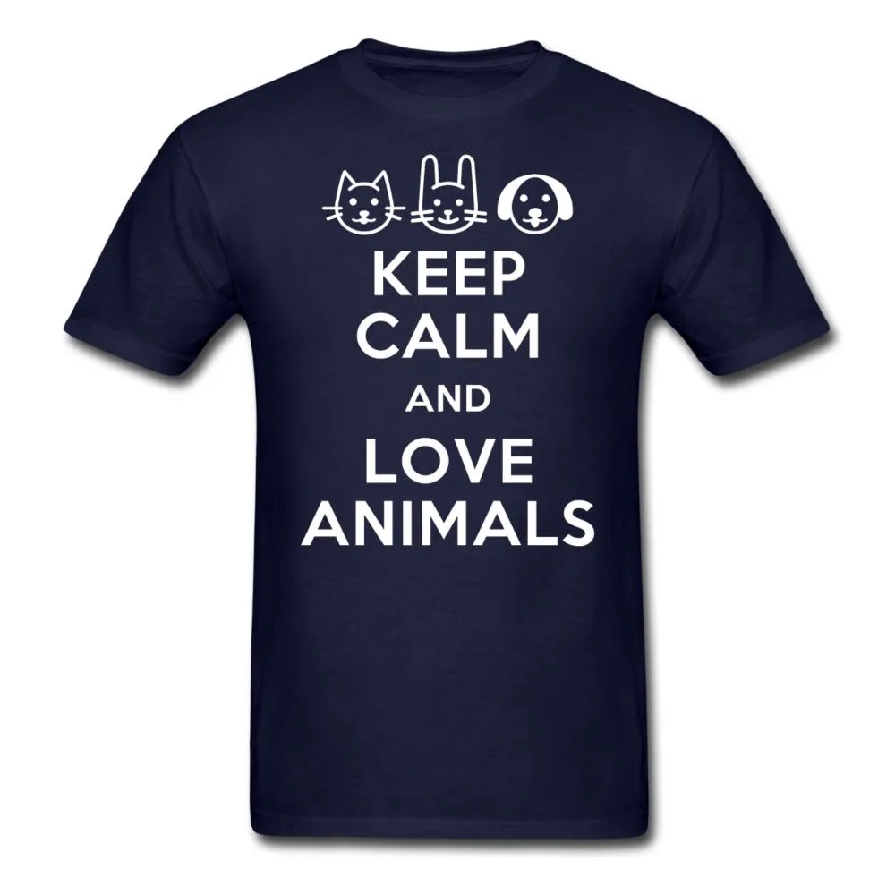 Keep calm and love animals Unisex T-shirt