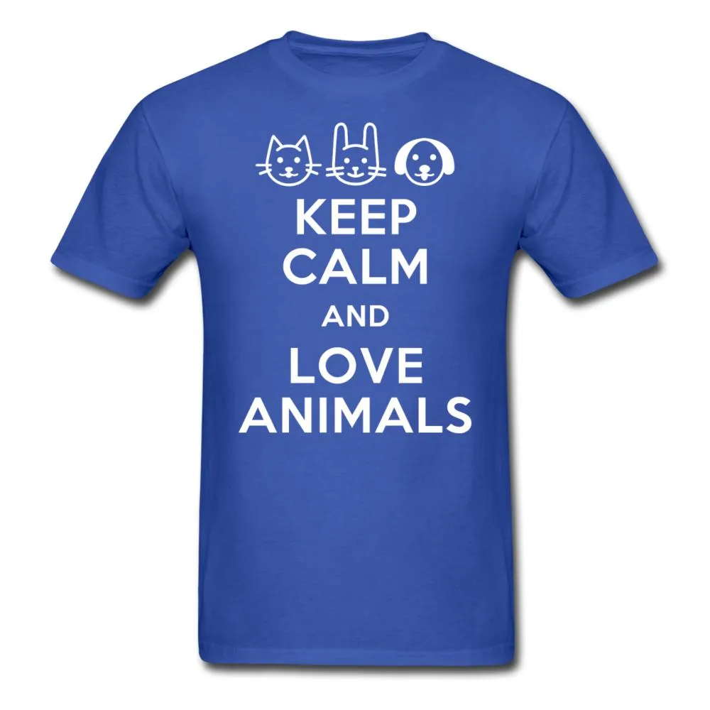 Keep calm and love animals Unisex T-shirt