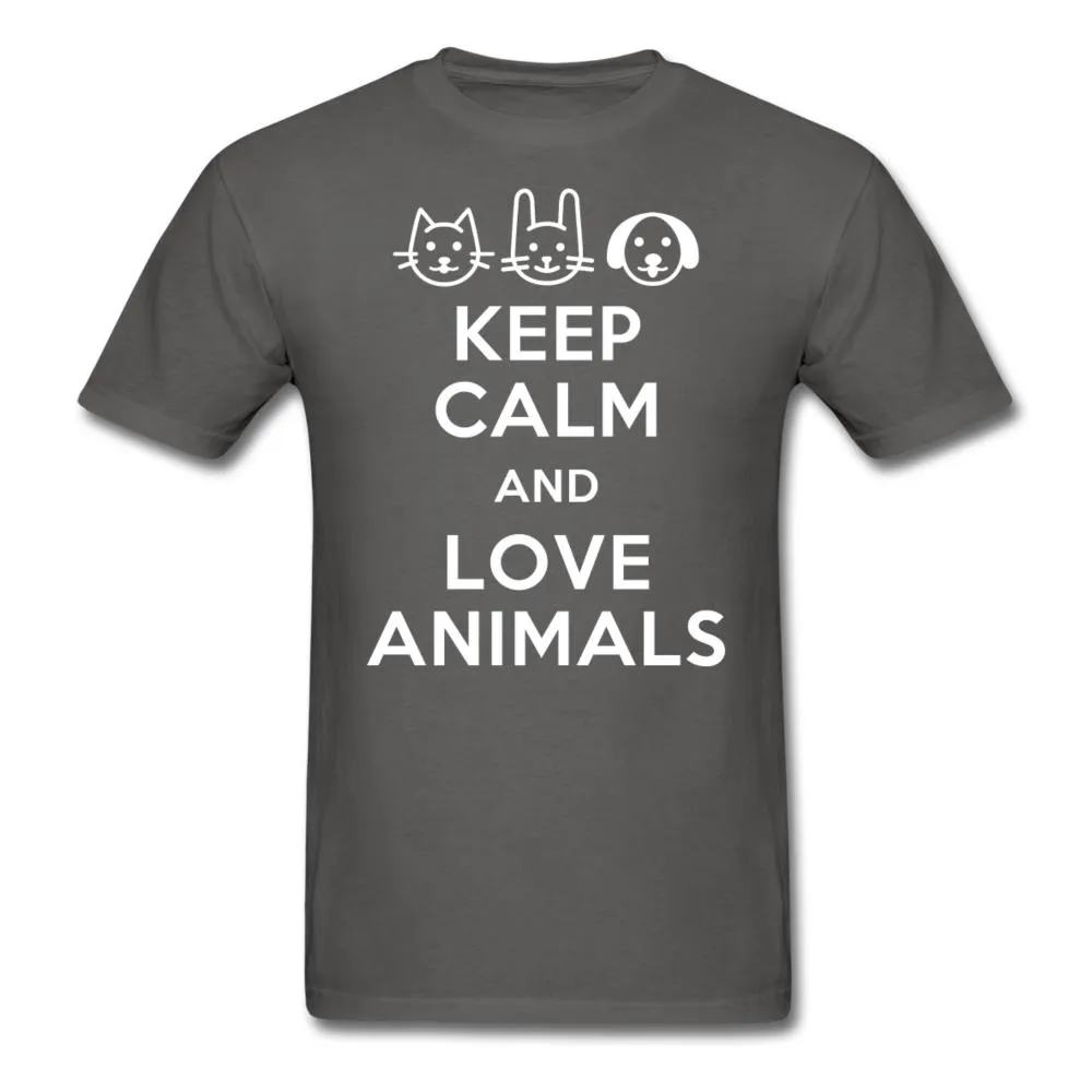 Keep calm and love animals Unisex T-shirt