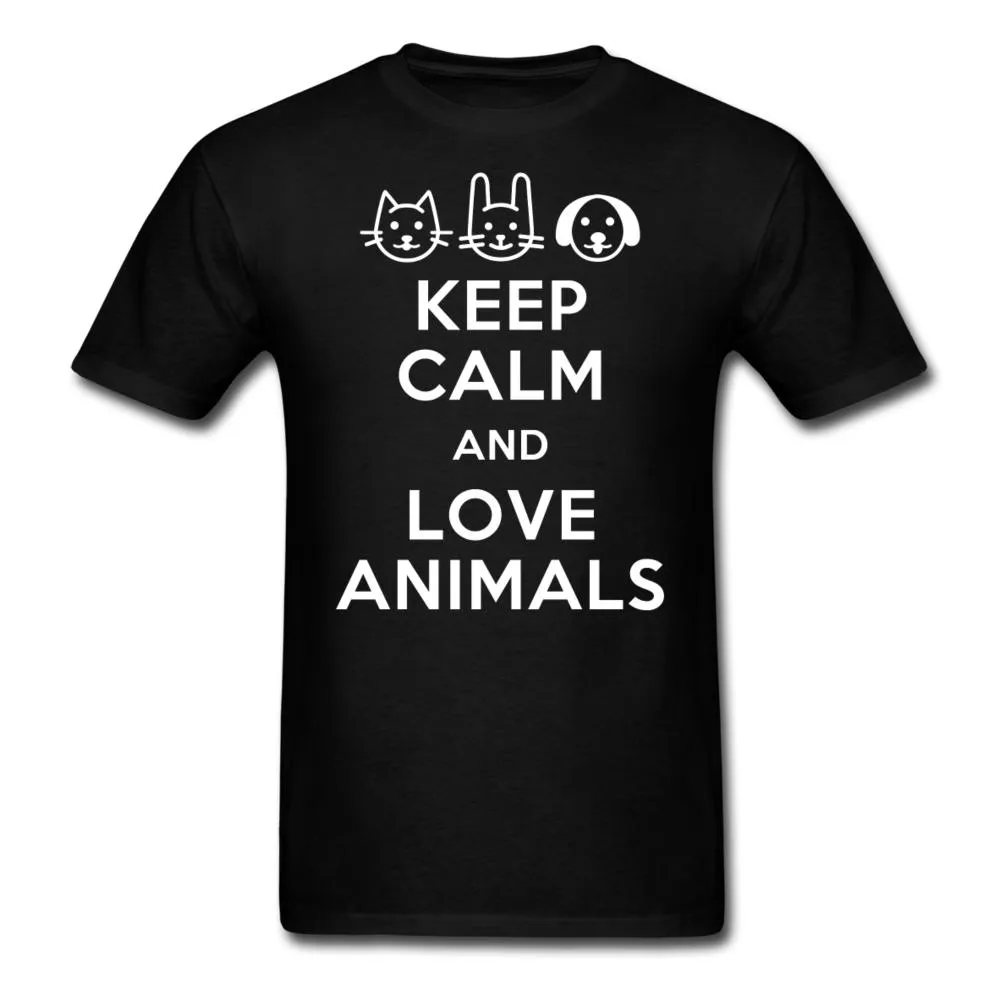 Keep calm and love animals Unisex T-shirt
