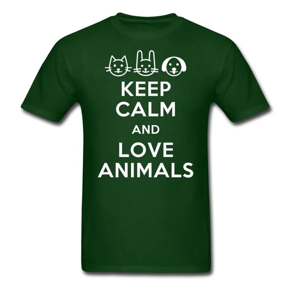 Keep calm and love animals Unisex T-shirt