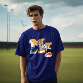 Kung Fu Panda X Mumbai Indians Varsity Oversized T-Shirt