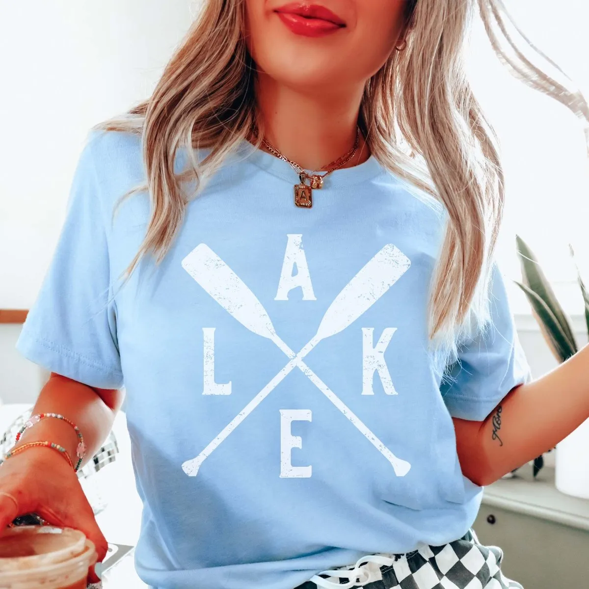 Lake Crossed Oars Tee