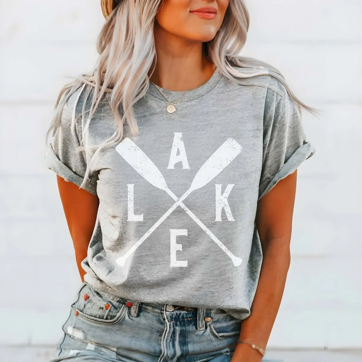 Lake Crossed Oars Tee