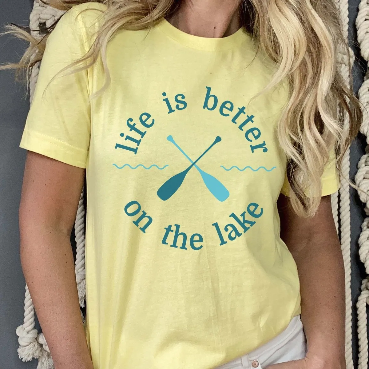 Life Is Better On The Lake Oars Tee