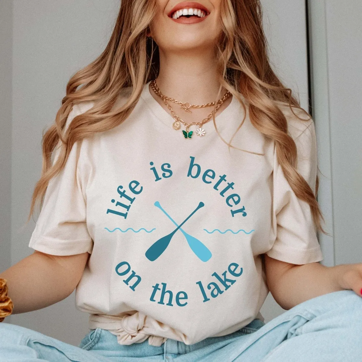 Life Is Better On The Lake Oars Tee