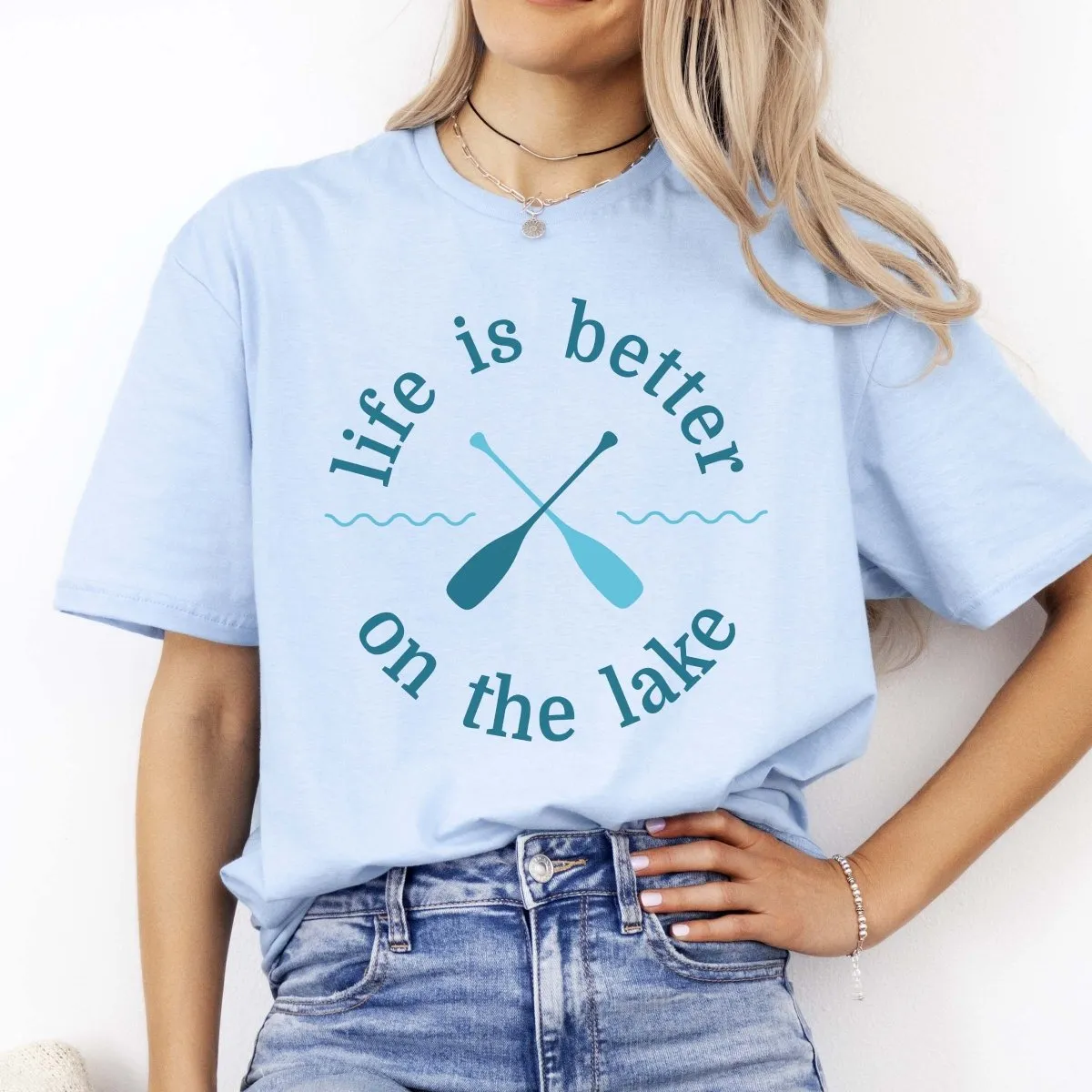 Life Is Better On The Lake Oars Tee