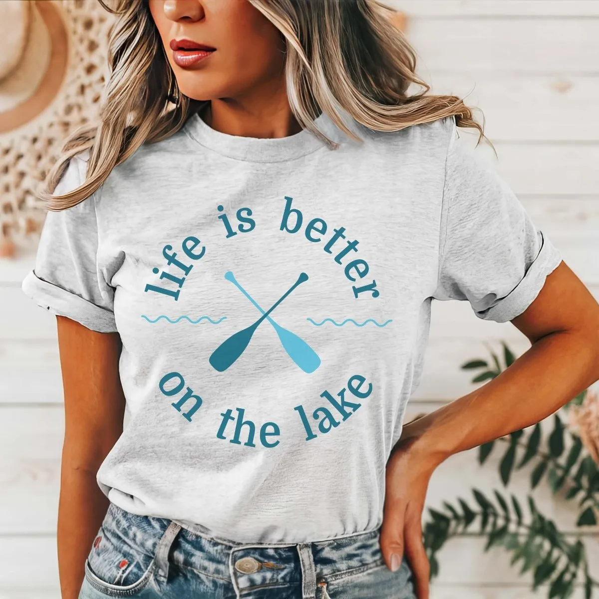 Life Is Better On The Lake Oars Tee