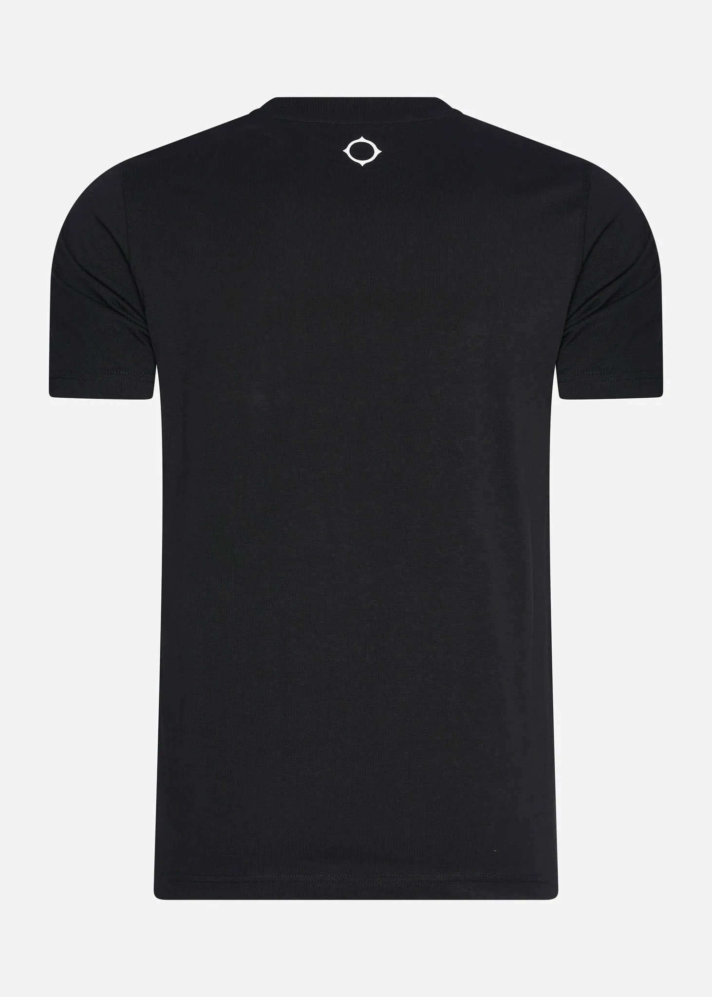 MA.Strum block print tee - jet black