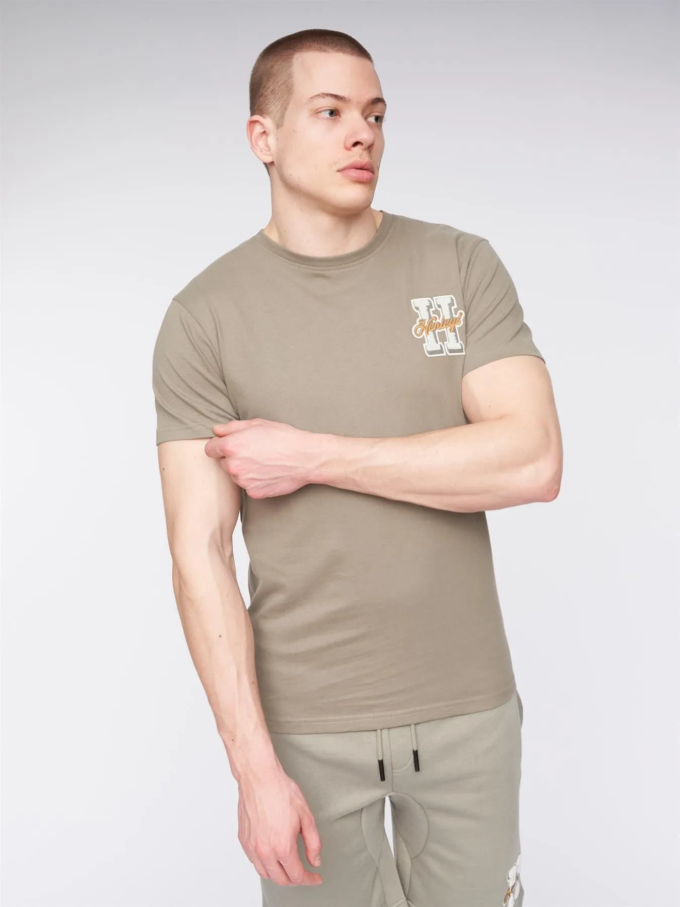 Mens Aitchen T-Shirt Dusky Olive