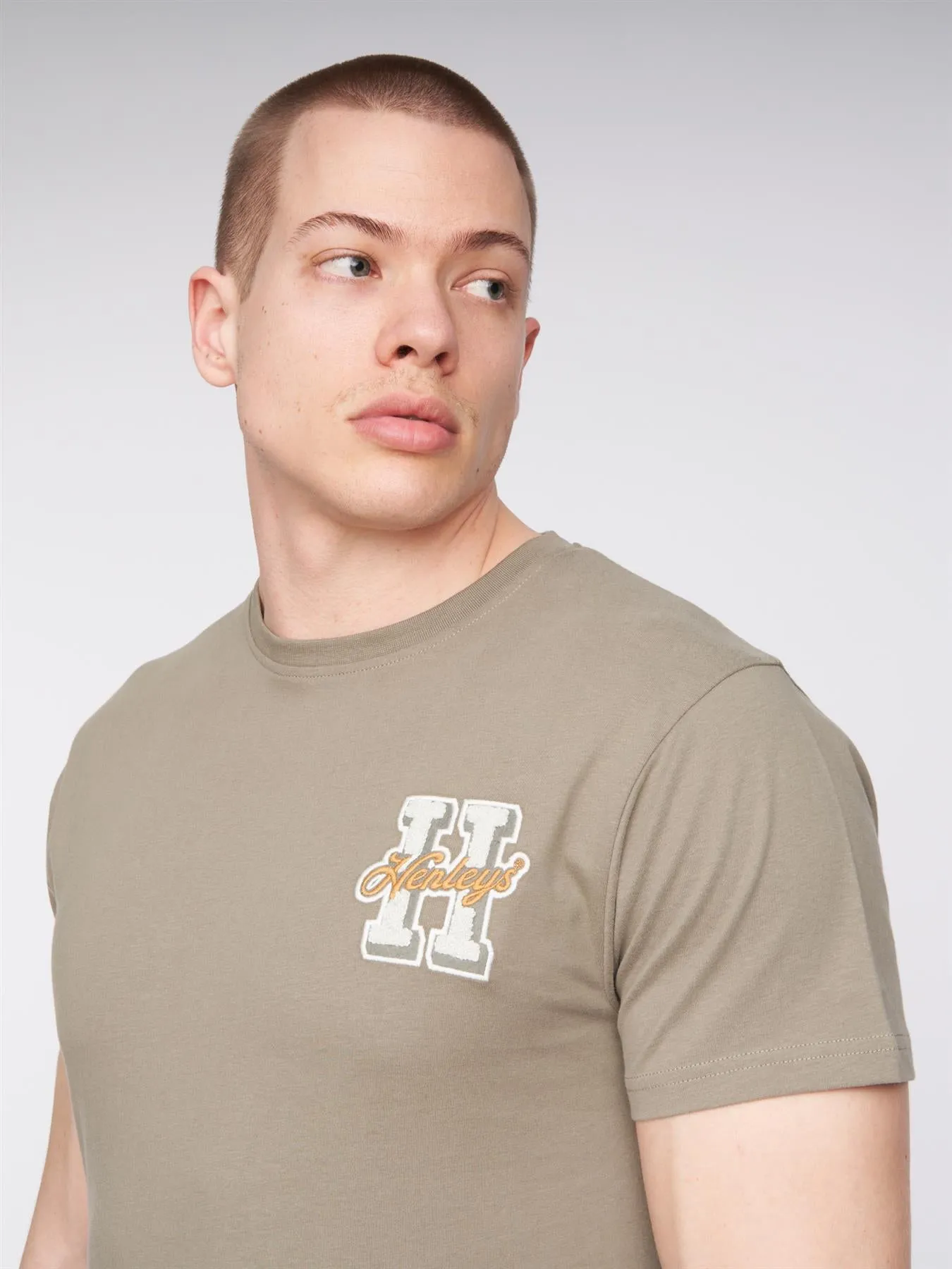 Mens Aitchen T-Shirt Dusky Olive
