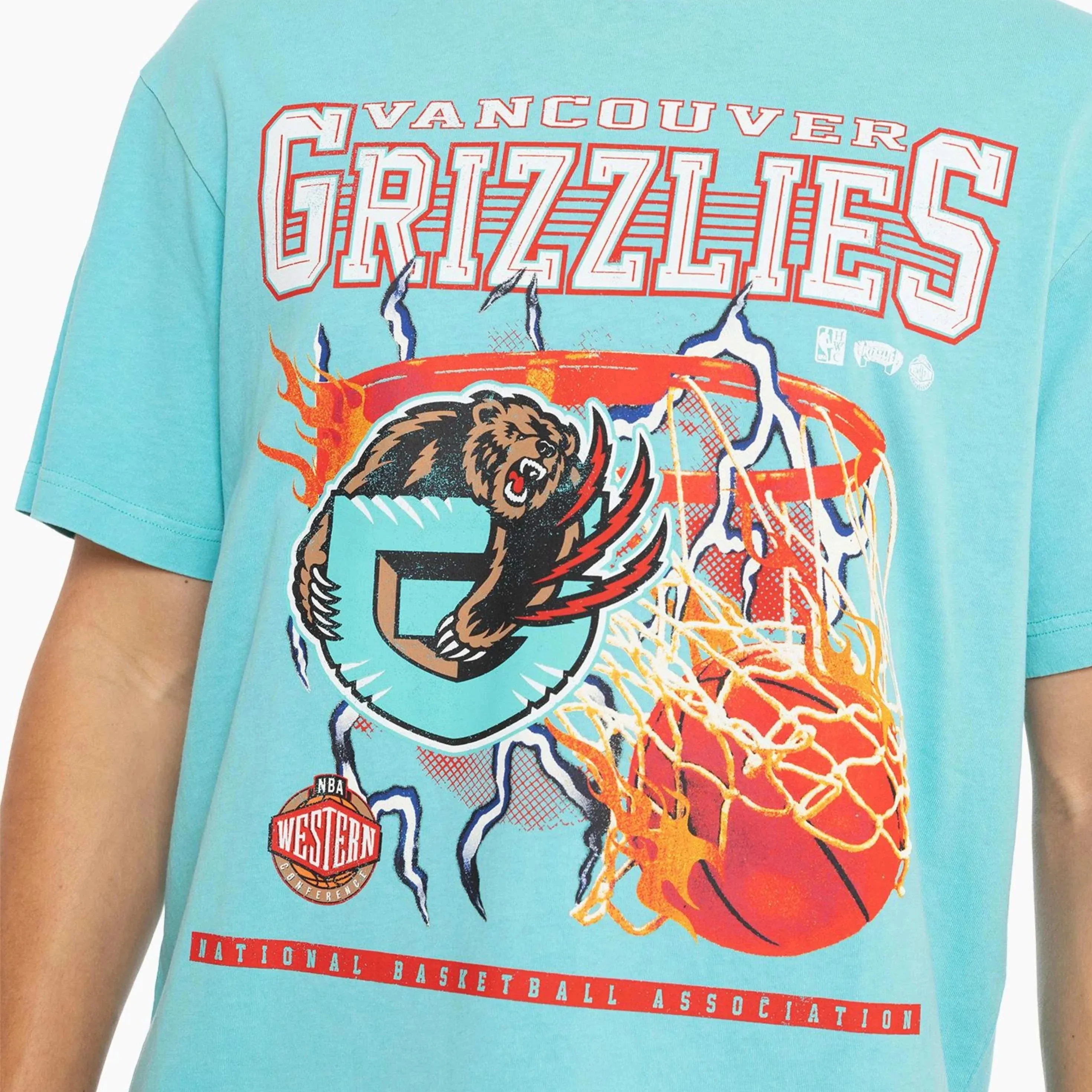 Mitchell & Ness - Vancouver Grizzles Lightning Hoop Tee