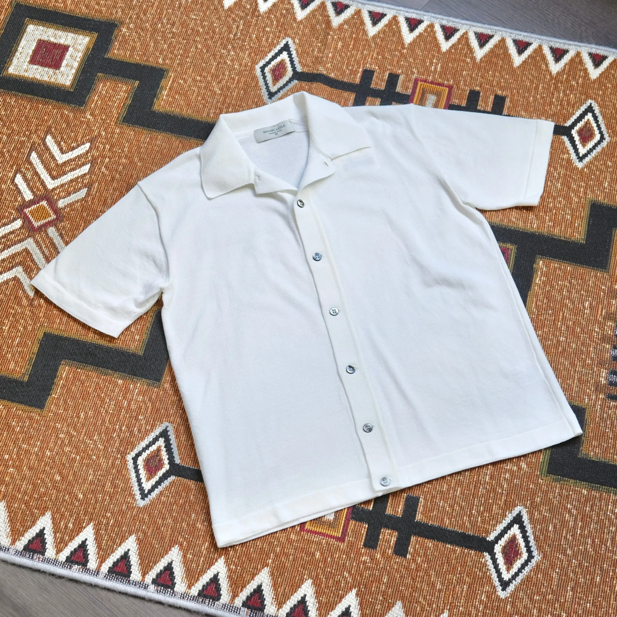 MOONCASTLE Ice Cotton Open Collared Shirt