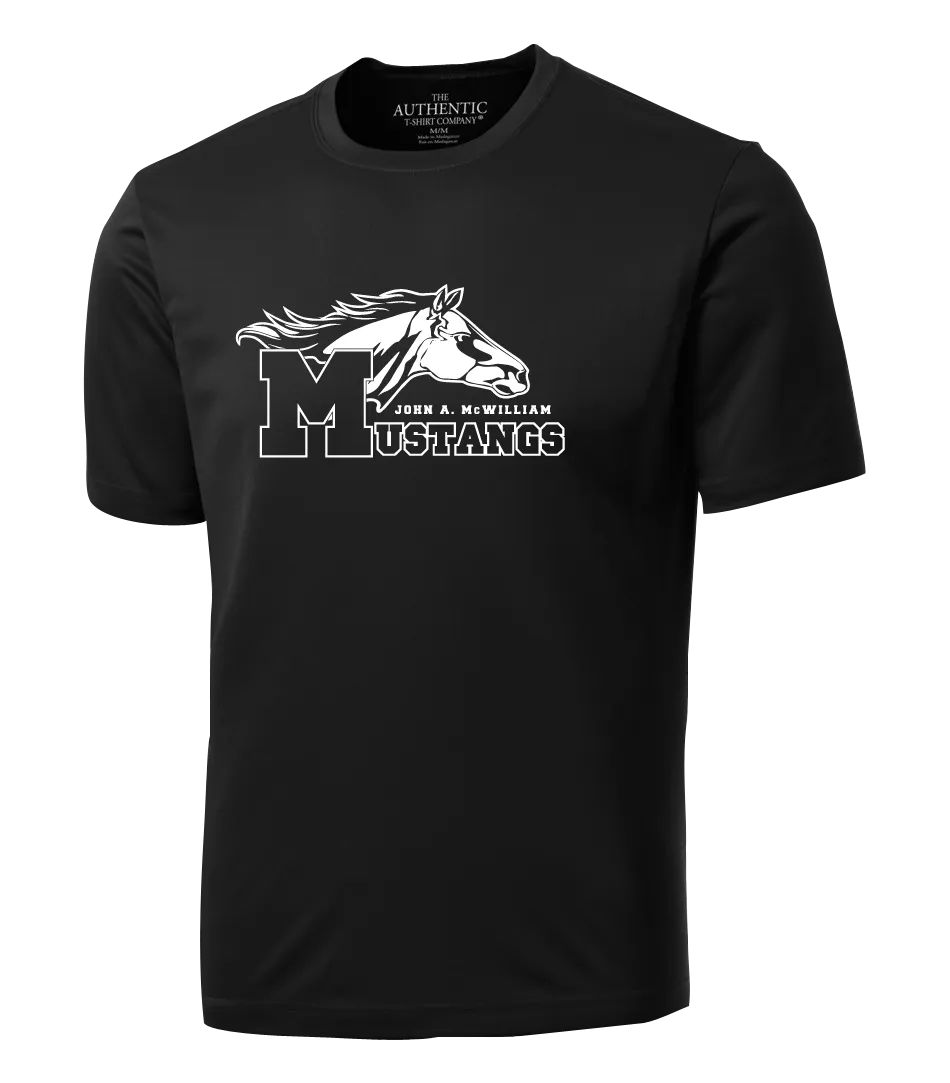 Mustang Staff Adult Dri-Fit T-Shirt with Printed Logo