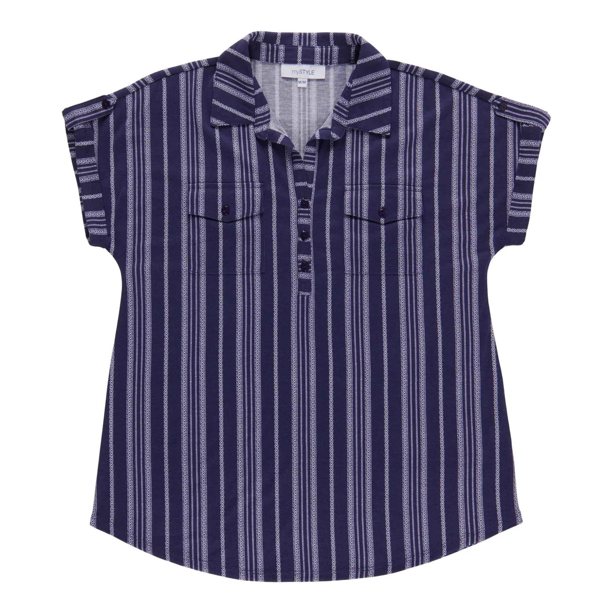 mySTYLE Women's Mykonos Striped Knit Top