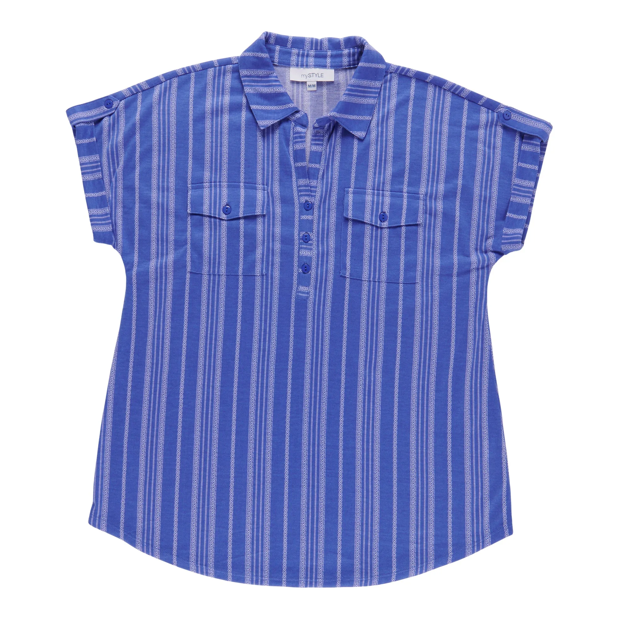 mySTYLE Women's Mykonos Striped Knit Top