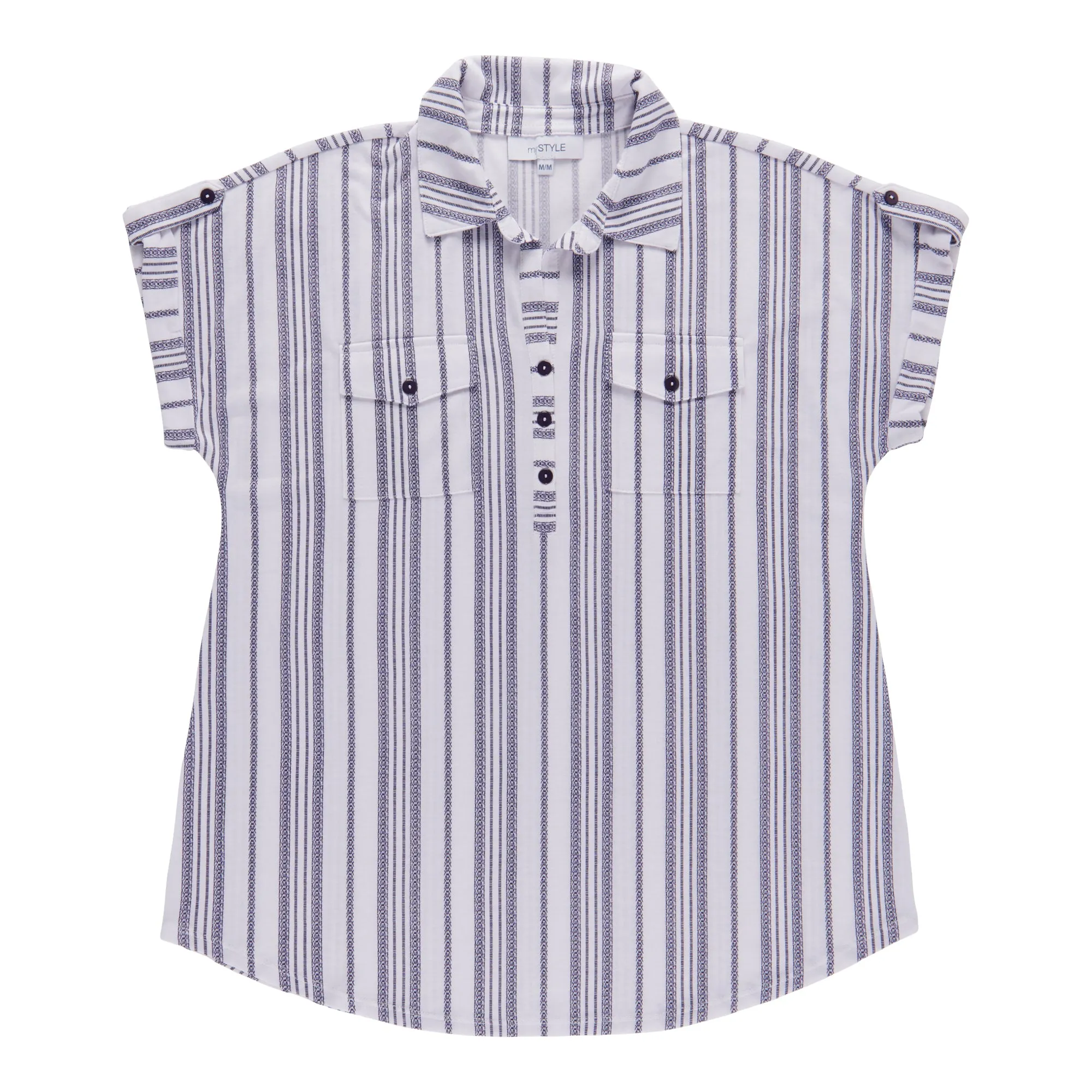 mySTYLE Women's Mykonos Striped Knit Top