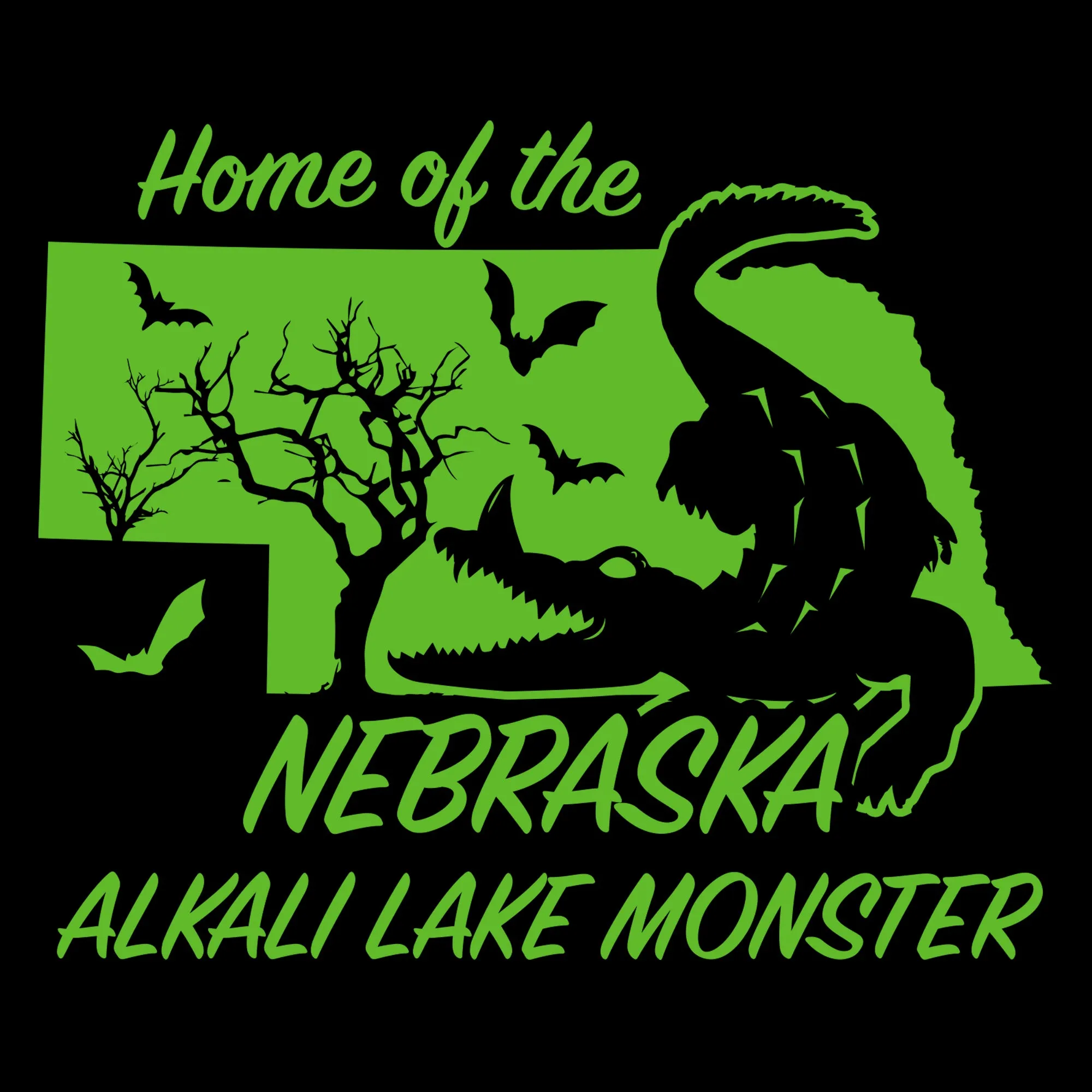 Nebraska Alkali Cryptid T-Shirt - Black