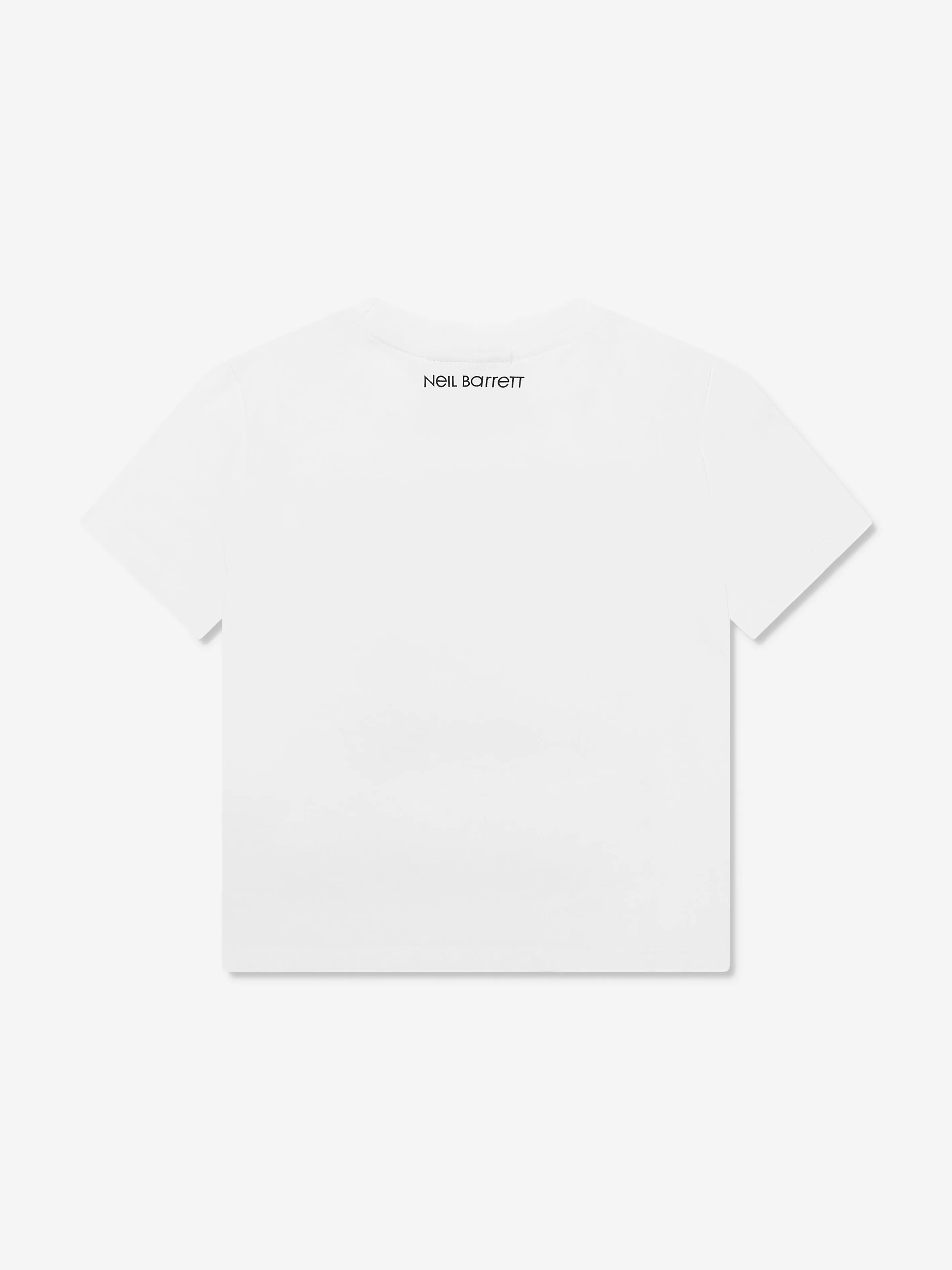 Neil Barrett Boys Smiley Face T-Shirt in White