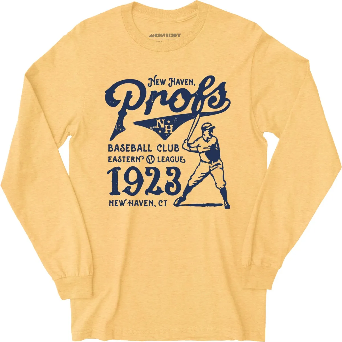 New Haven Profs - Connecticut - Vintage Defunct Baseball Teams - Long Sleeve T-Shirt