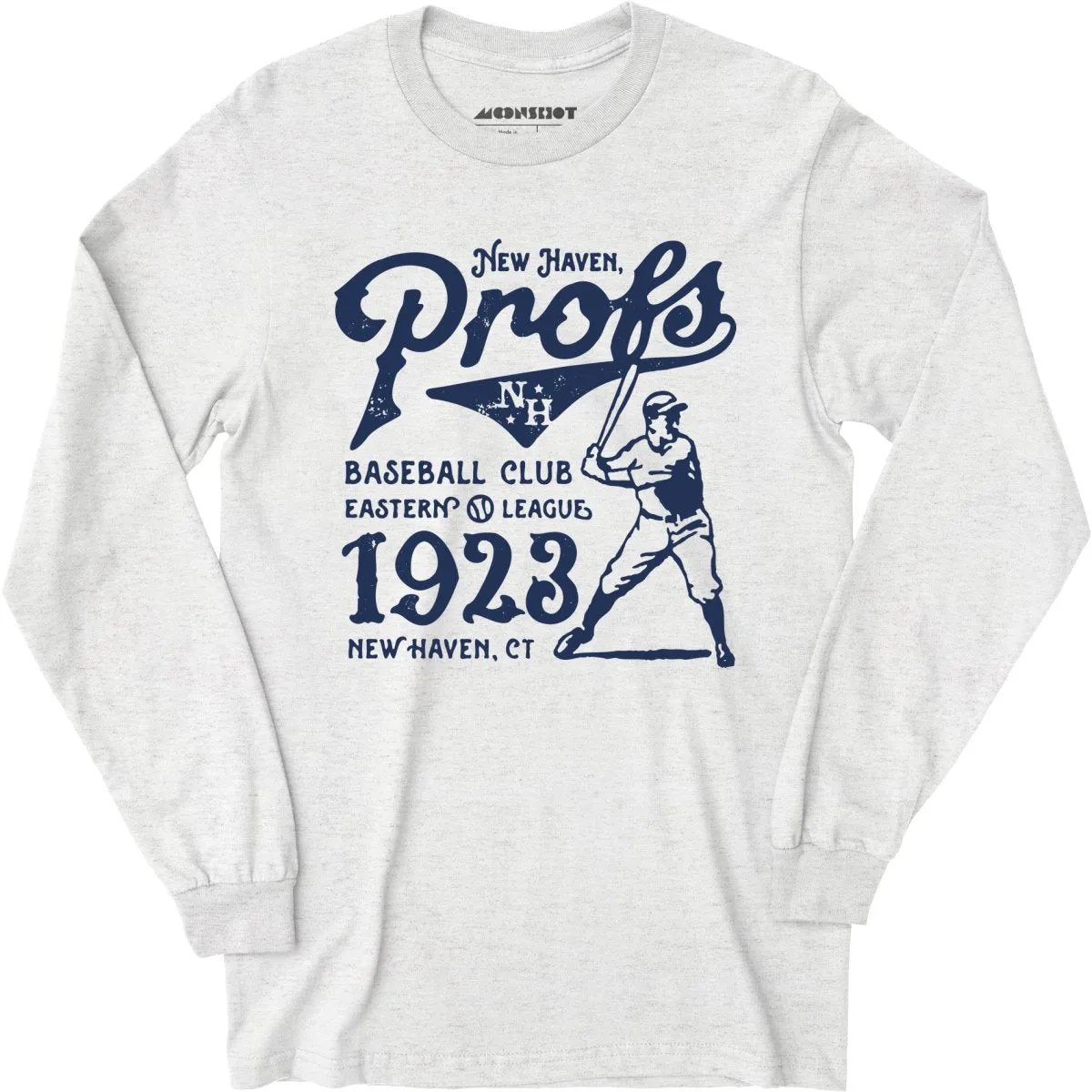 New Haven Profs - Connecticut - Vintage Defunct Baseball Teams - Long Sleeve T-Shirt