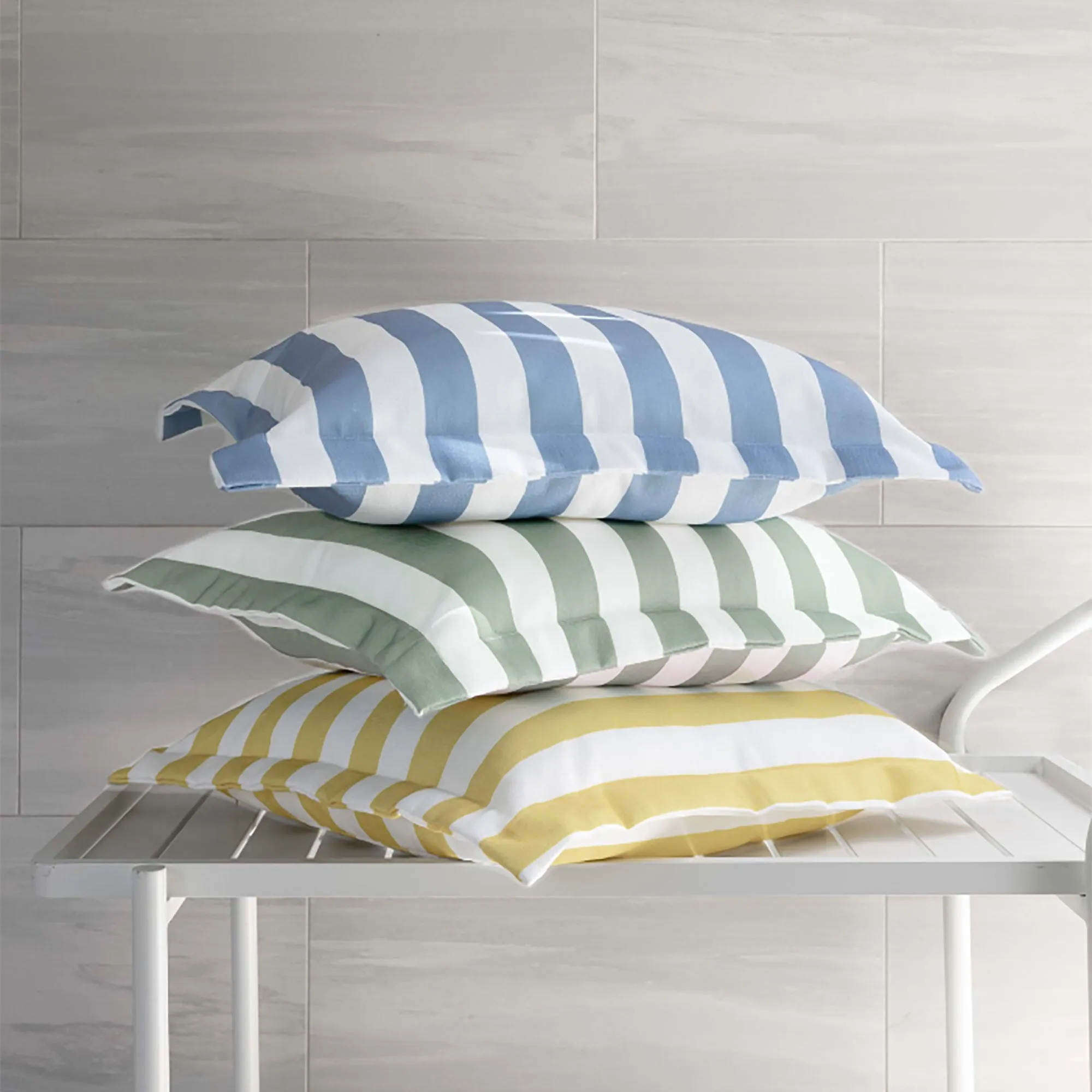 Noosa Stripe CLOUD Outdoor Cushion 50 x 50cm by Zaab