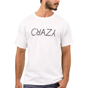 Nutcase Designer Round Neck Men's T-Shirt Wrinkle-Free Poly Cotton Tees - Crazy