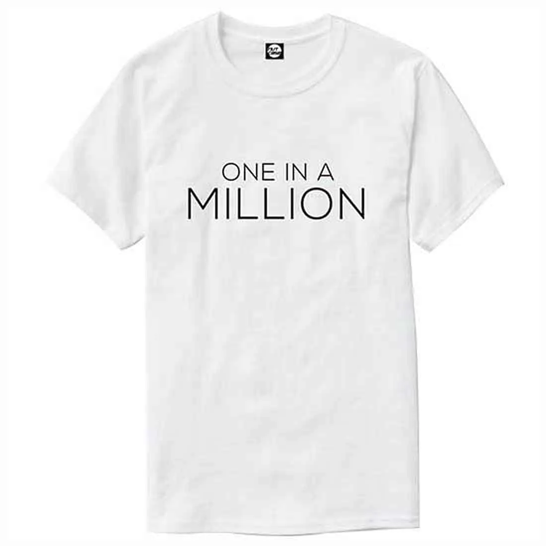 Nutcase Designer Round Neck Men's T-Shirt Wrinkle-Free Poly Cotton Tees - One in A Million