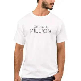 Nutcase Designer Round Neck Men's T-Shirt Wrinkle-Free Poly Cotton Tees - One in A Million