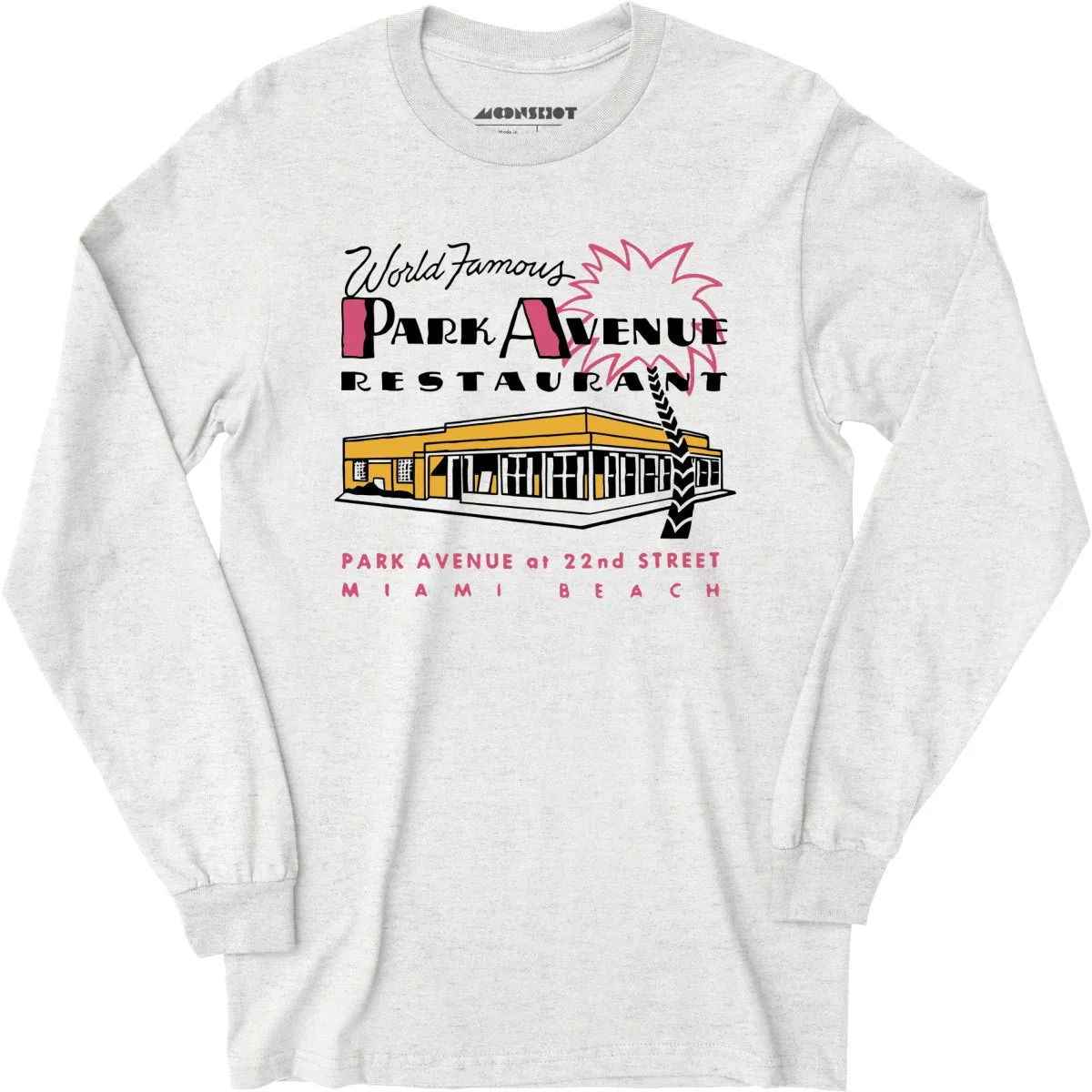 Park Avenue - Miami Beach, FL - Vintage Restaurant - Long Sleeve T-Shirt